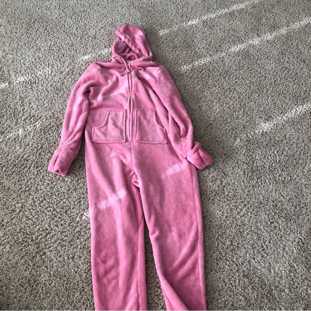 Women's Pink Hoodie Footie
